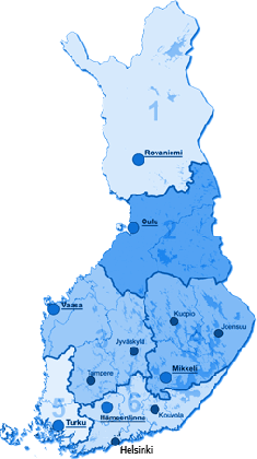 Toimintaa seitsemän maakunnan