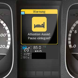 Turvavarusteet. Mercedes-Benzin autoissa on useita turva- ja avustinjärjestelmiä, jotka pienentävät riskejä ja tukevat kuljettajan työtä.