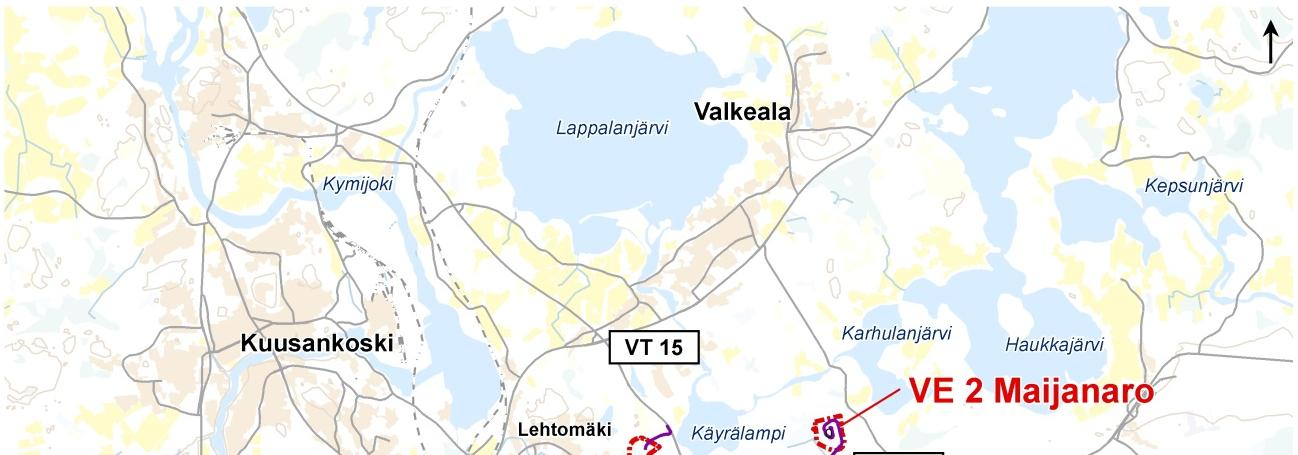 Kouvolan kaupunki, puhtaiden ylijäämämaiden läjitysalueen YVA-selostus 19 2.