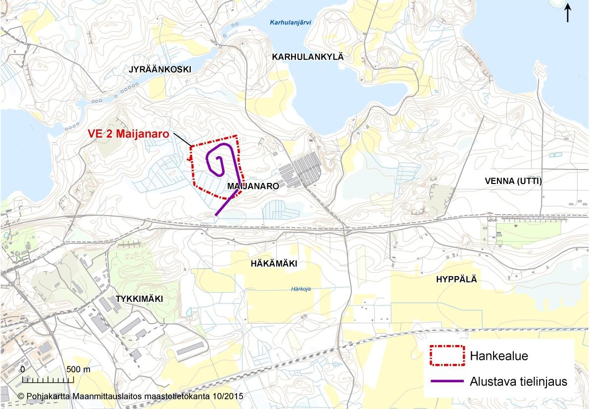 Joutsenenpesänkallion hankealue on talousmetsää, jossa on ulkoilureittejä. Hankealue on rakentamaton eikä sinne johda teitä.