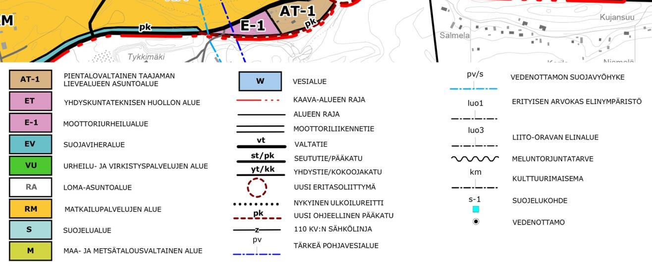 Molemmat hankealueet on osoitettu kaavaehdotuksessa SE-alueina, joiden soveltuvuus maanläjitystoimintaan tulee selvittää.