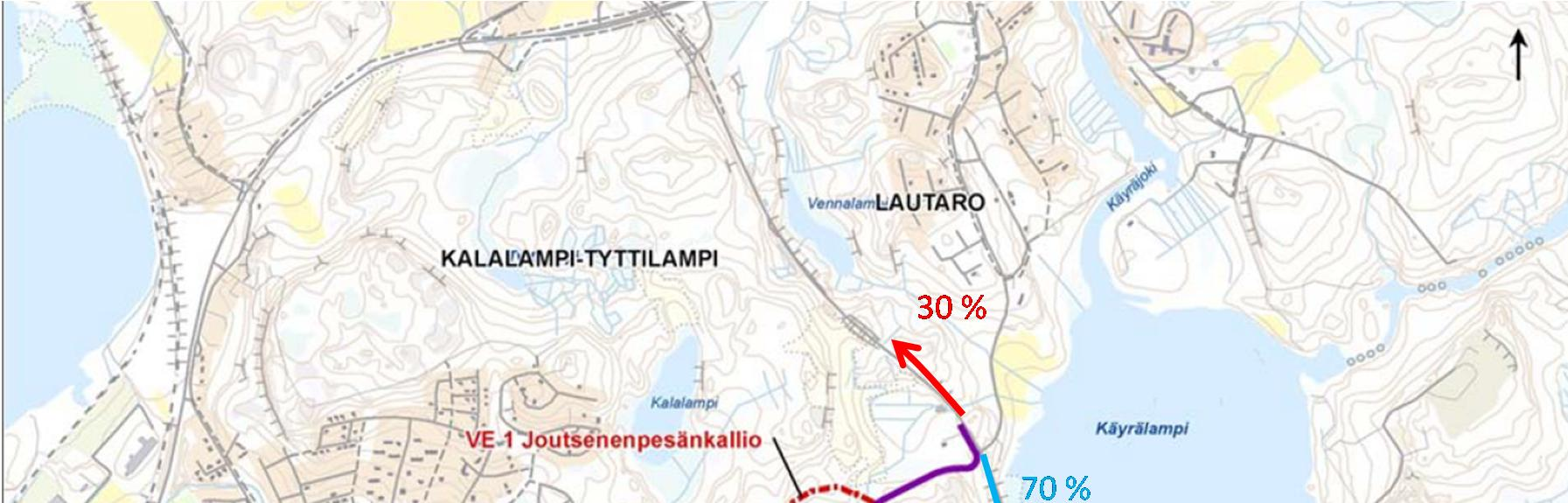 54 Kouvolan kaupunki, puhtaiden ylijäämämaiden läjitysalueen YVA-selostus 8. VAIKUTUKSET LIIKENTEESEEN 8.