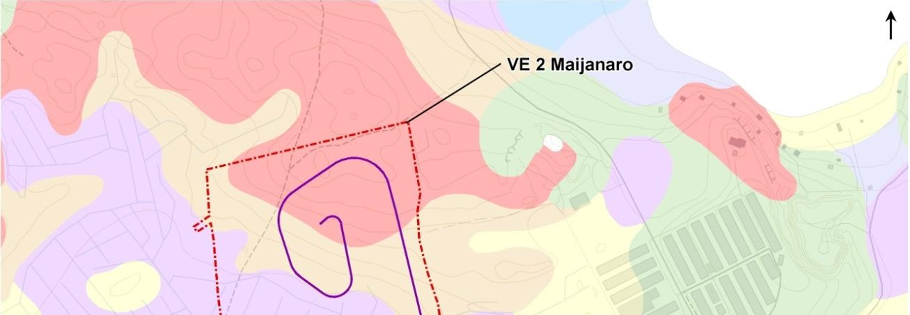 66 Kouvolan kaupunki, puhtaiden ylijäämämaiden läjitysalueen YVA-selostus ristössä karkearakeiset maalajit ovat hallitsevia (kuva 33).