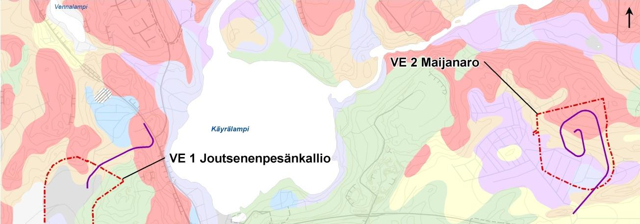 Kouvolan kaupunki, puhtaiden ylijäämämaiden läjitysalueen YVA-selostus 77 Kuva 37