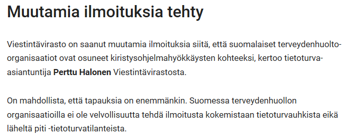 mitään tapahdu?