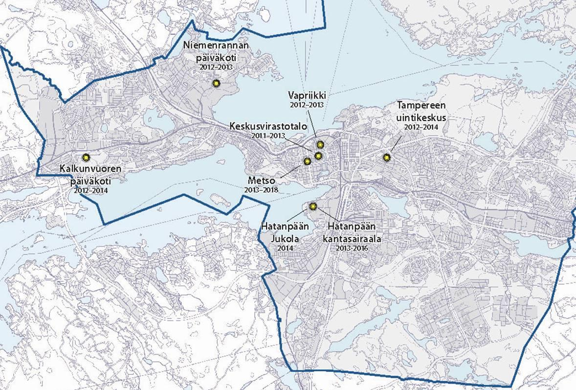 Talonrakennushankkeet talousarviossa 2013 Päivähoito, sosiaali- ja