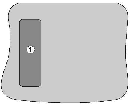 Tuotekuvaus 4.1.1 Shift näppäin Laitteen taustapuolella on Shift-näppäin (Kuva 8/1). Kun Shift-näppäin on aktivoitu, siitä ilmoitetaan näytössä (Kuva 9/1).