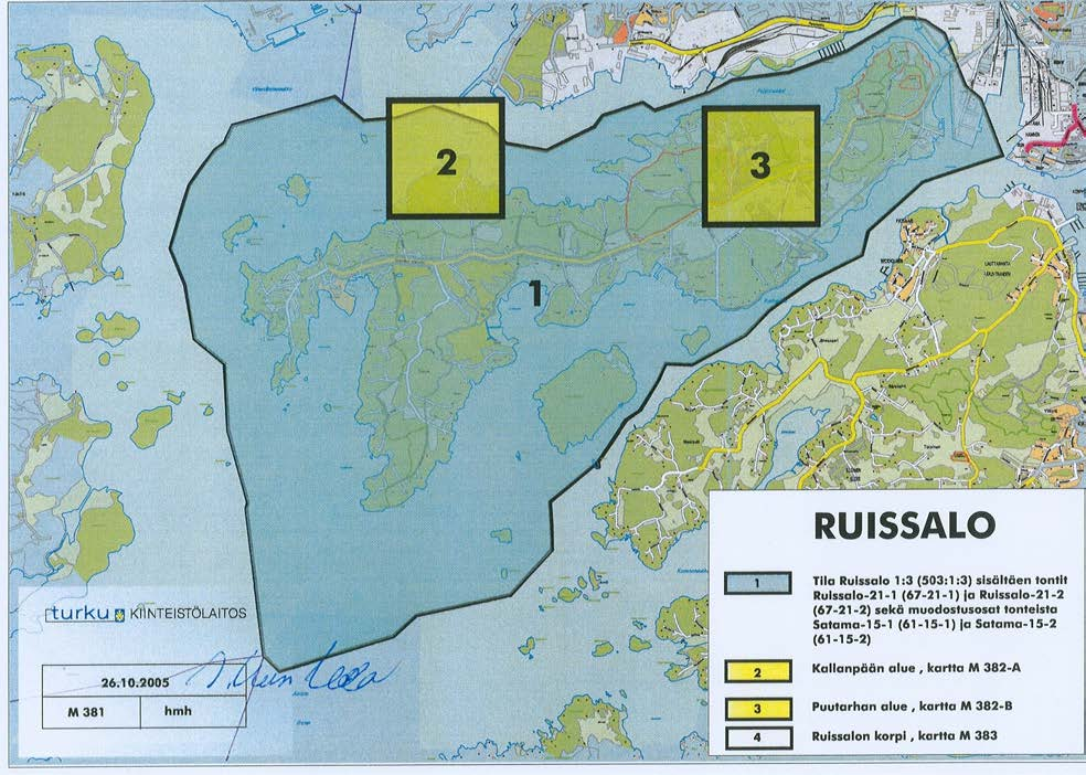 Turun kaupungissa sijaitsevaan Ruissalon tilaan (853-503-1-3) kuuluvat Ruissalon saari, ympäröivä merialue ja Ruissaloon läheisesti liittyvät saaret.