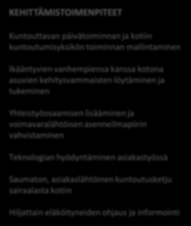 tueksi Hyvinvoinnin ja palvelutarpeen arviointi- ja toimintamallien kehittäminen
