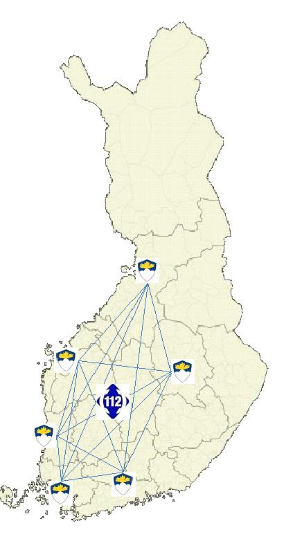 14 järjestelmästä merkittävästi rakenteensa ansiosta. ERICA on valtakunnallinen järjestelmä, joka mahdollistaa hätäkeskusten verkottamisen toisiinsa.