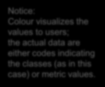 2005 The value of a cell (pixel) can be the value of the variable