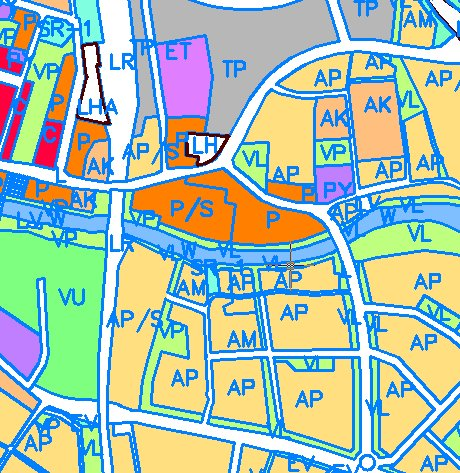 Kuva 4. Ote Lapuan keskustan osayleiskaavasta 3.3 Asemakaava Suunnittelualueella on voimassa Vanhan Paukun asemakaava, joka on vahvistettu 31.5.1995.