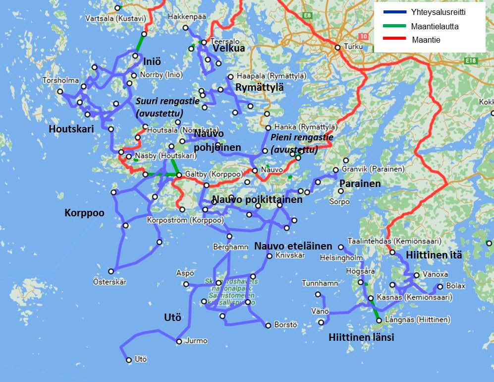 reitit Saaristomerellä