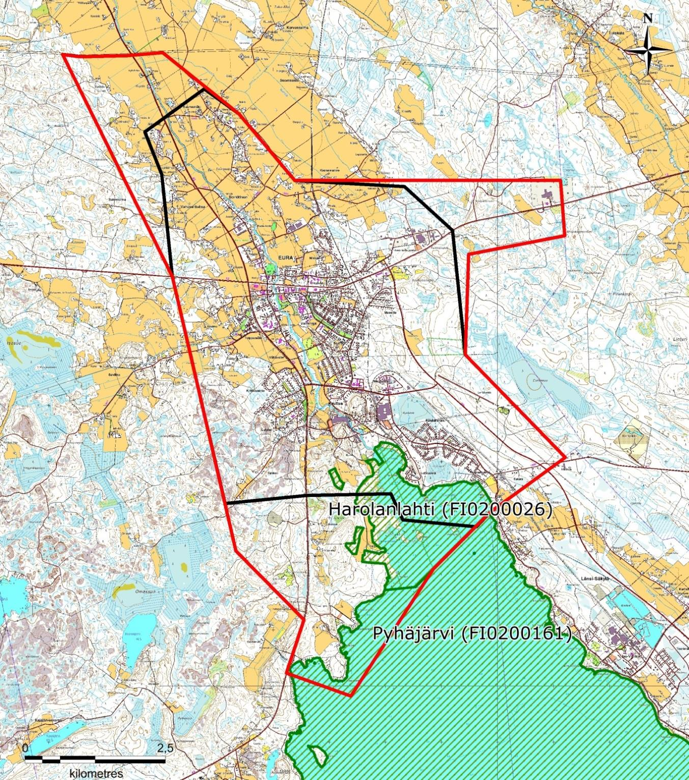 FCG SUUNNITTELU JA TEKNIIKKA OY Raportti 1 (36) Natura-tarvearvio 1 Johdanto Euran kunta on laatimassa keskustan alueelle aluevarausosayleiskaavaa, joka ohjaa alueen asemakaavoitusta ja