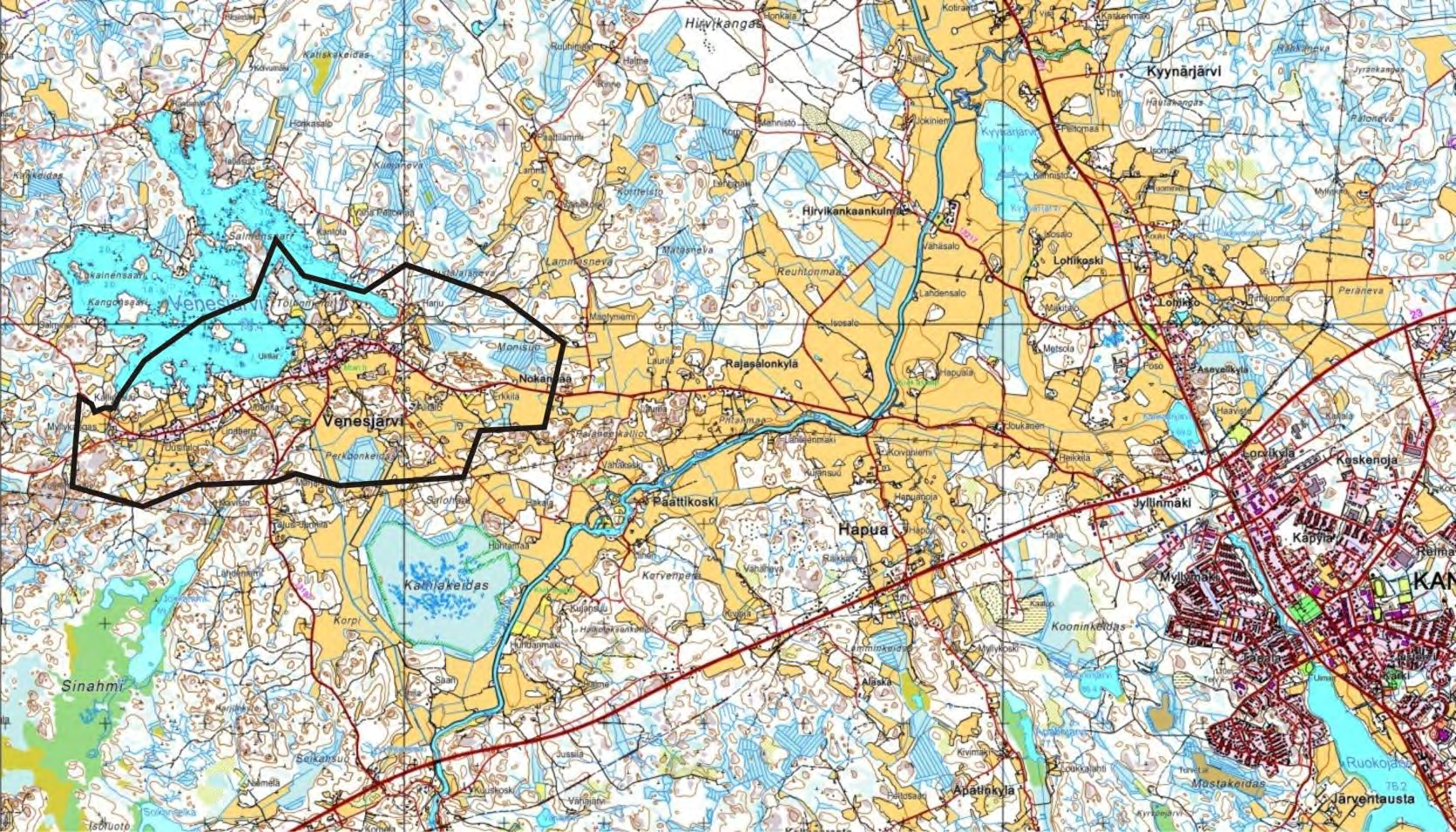 1. PERUS- JA TUNNISTETIEDOT 1.1. Tunnistetiedot Kankaanpään kaupunki Venesjärven osayleiskaavan muutos.