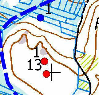 Turbiinipaikka 1 Harvennettu puolukkatyypin (VT) männikkö, jossa puuston keskipituus on 10 15