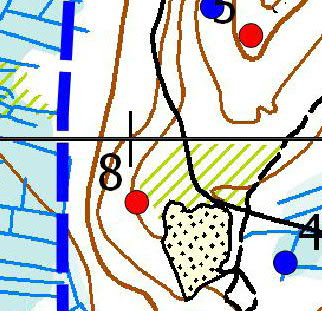 Turbiinipaikka 8 Harvennettu 12 20 metriä korkea männikkö, joka kasvaa puolukkatyypin (VT)