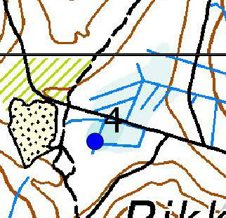 Turbiinipaikka 4 Vanhan soramontun reuna, jossa kasvaa kanervatyypin (VT) kuivaa