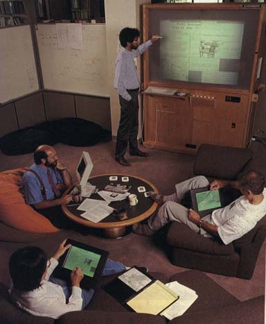 Xerox PARC seinällä älytaulu Kannettavat tietokoneet pienet