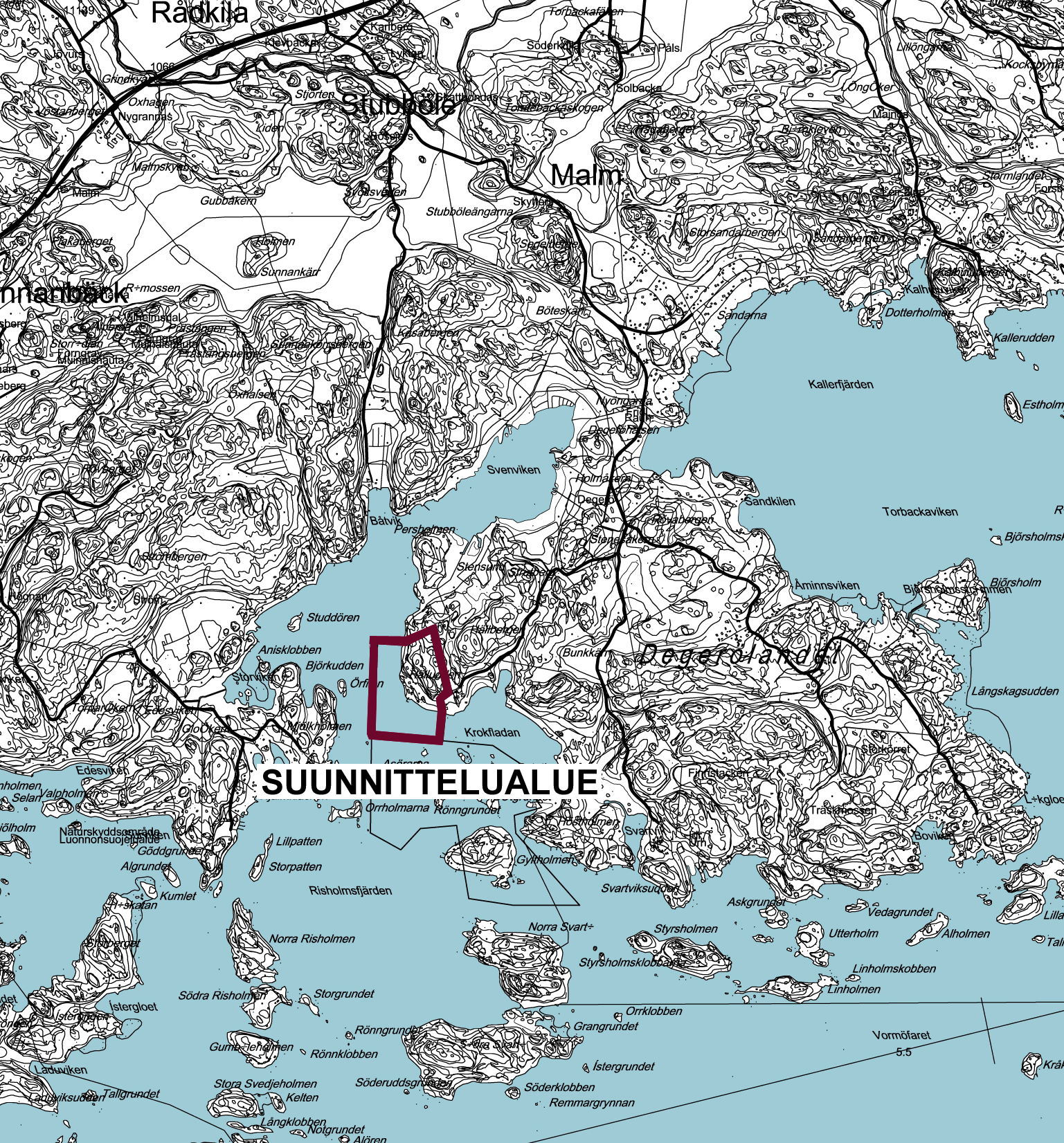 R N& Pohjakartta-aineisto Maanmittauslaitos lupanro 357/MML/10