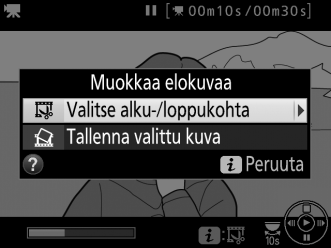 3 Valitse Valitse alku-/loppukohta. Paina P-painiketta, korosta Valitse alku-/loppukohta ja paina 2.