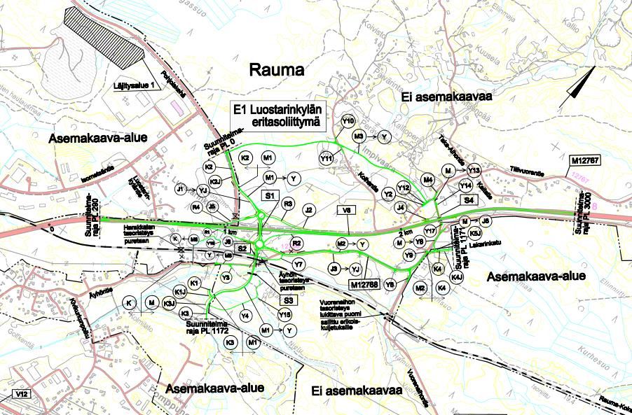 Pilottikohde: Vt8 Luostarinkylän kohta ST, Rauma Urakan sisältö: Tilaajana Liikennevirasto (Rauman kaupunki rahoittaa urakasta puolet) 3 km valtatien 8 parantamista yhden eritasoliittymän ramppeineen