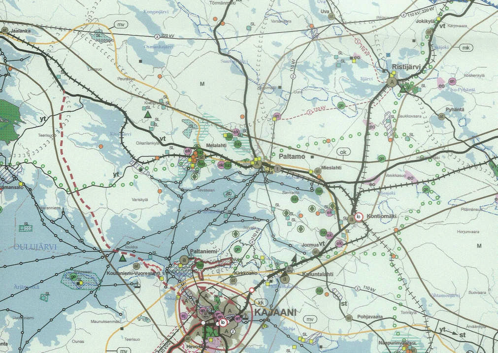 3 VOIMASSA OLEVAT KAAVAT Voimassa olevat yleiskaavat: Paltamon kuntakeskuksen osayleiskaava (1983) Kontiomäen osayleiskaava (1985) Mieslahden osayleiskaava (2002) Kivesjärven rantaosayleiskaava (hyv.