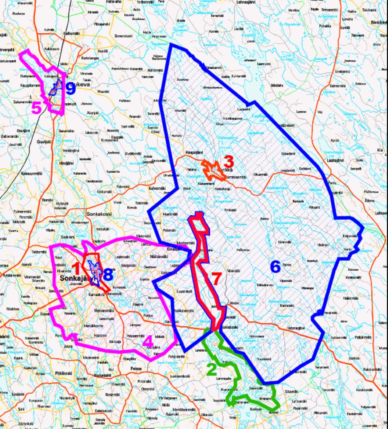 SONKAJÄRVEN KUNTA KAAVOITUSKATSAUS 2016 2(4) 4. Sonkajärven taajaman ympäristön yleiskaava, kunnanvaltuusto hyväksynyt 26.2.2001 31 ja 7.10.2002 45. 5.