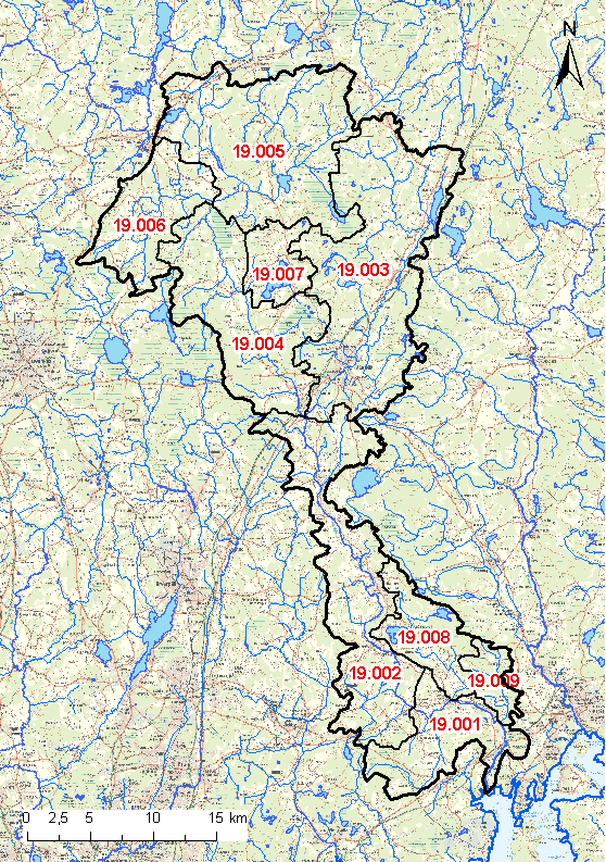 2 2 Vesistöalueen kuvaus 2.1 Hydrologia Mustijoen vesistöalue sijaitsee itäisellä Uudellamaalla pääosin Porvoon kaupungin sekä Sipoon, Pornaisten ja Mäntsälän kuntien alueella.