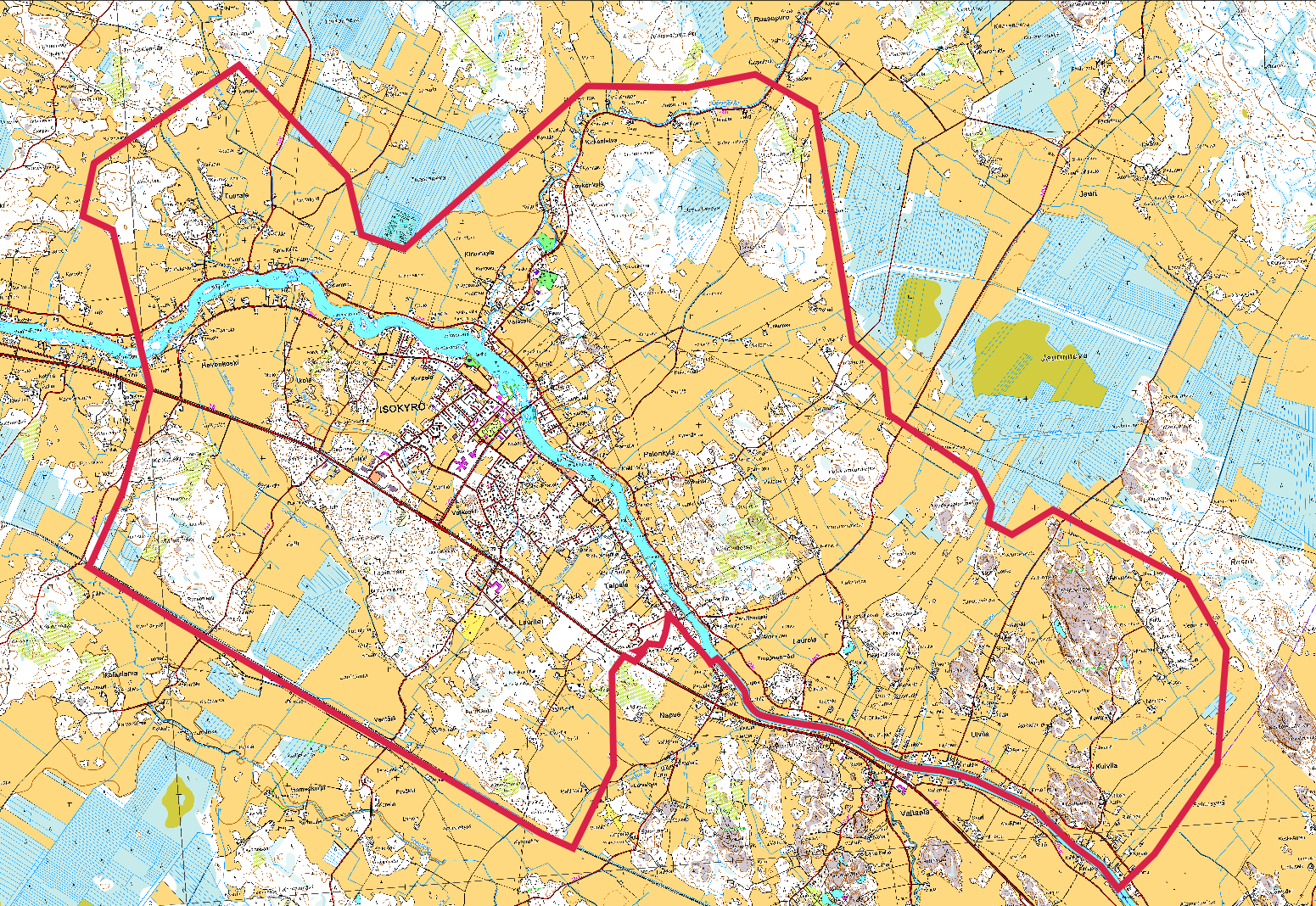 Liite 1 KAAVA-ALUEEN RAJAUS OSALLISTUMIS- JA