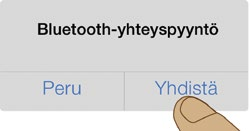16 Vain Apple-laitteet: Kehotteen näkyessä napauta Muodosta pari luodaksesi laiteperin lähettimen ja