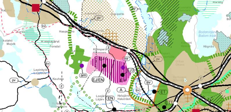 Espoon kaupunki Pöytäkirja 127 Kaupunkisuunnittelulautakunta 19.08.2015 Sivu 80 / 100 2. Maakuntakaavassa vuodelta 2014 Kulmakorven taajama-aluemerkintä muutettiin Työpaikka-alueeksi.