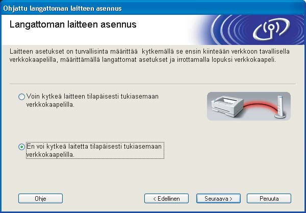Kirjoitinohjaimen asennus Windows Vista : kun Käyttäjätilien valvonta -näyttö tulee näkyviin, napsauta Salli.