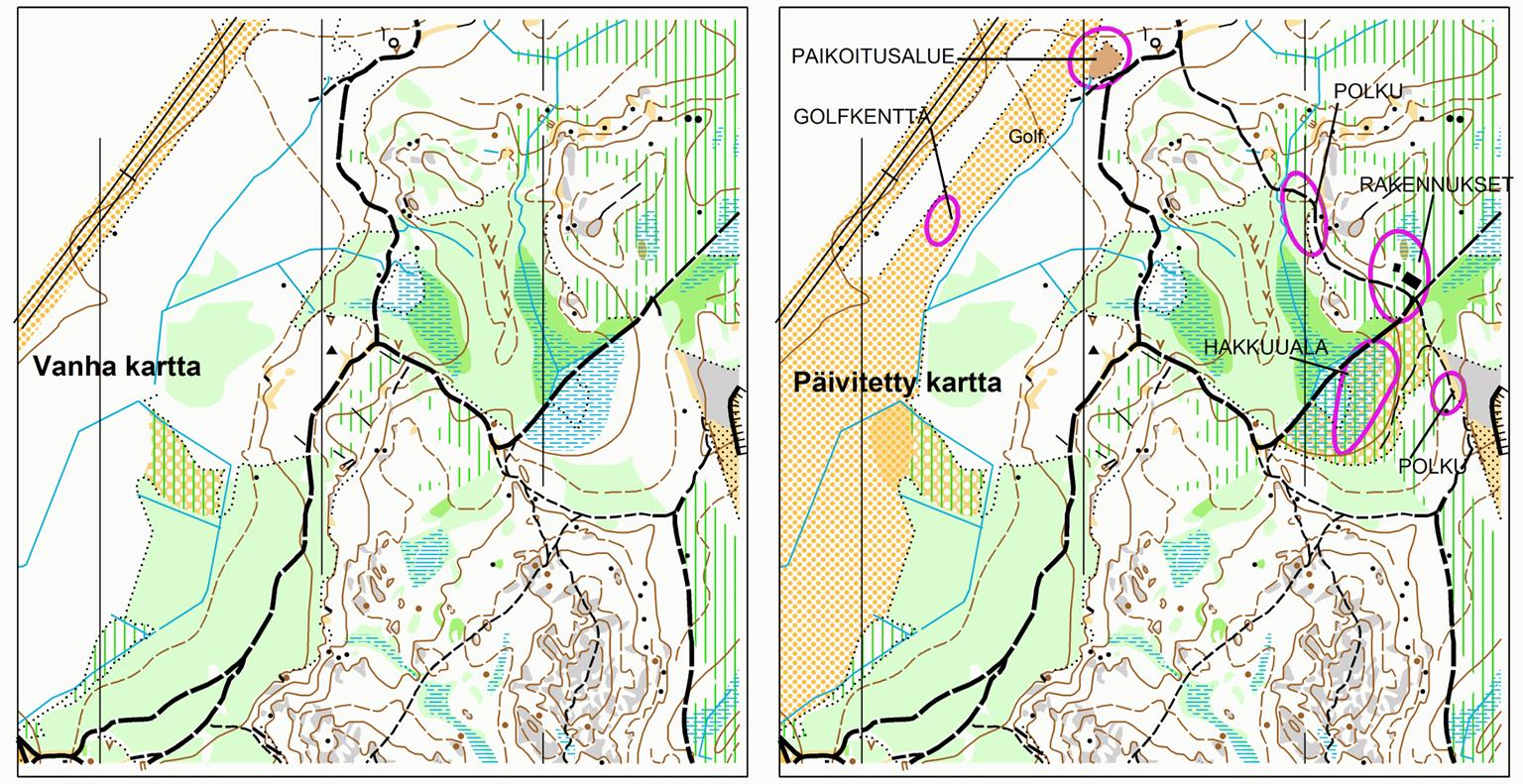 Kartan ominaisuudet ja päivittäminen Kartan tärkein ominaisuus on ajantasaisuus.