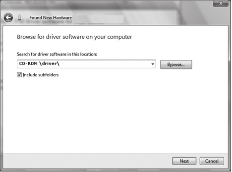 Jos Windows ei löydä ajureita, valitse I don t have a disc. Show me other options.