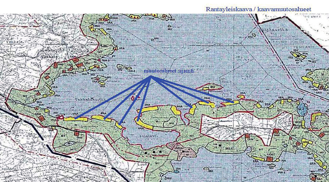 Rantayleiskaava Alueella on voimassa Vesilahden kunnan rantayleiskaava, joka on vahvistettu 10.12.2002 Rantayleiskaava noudattaa voimassaolevaa ranta-asemakaavaa.