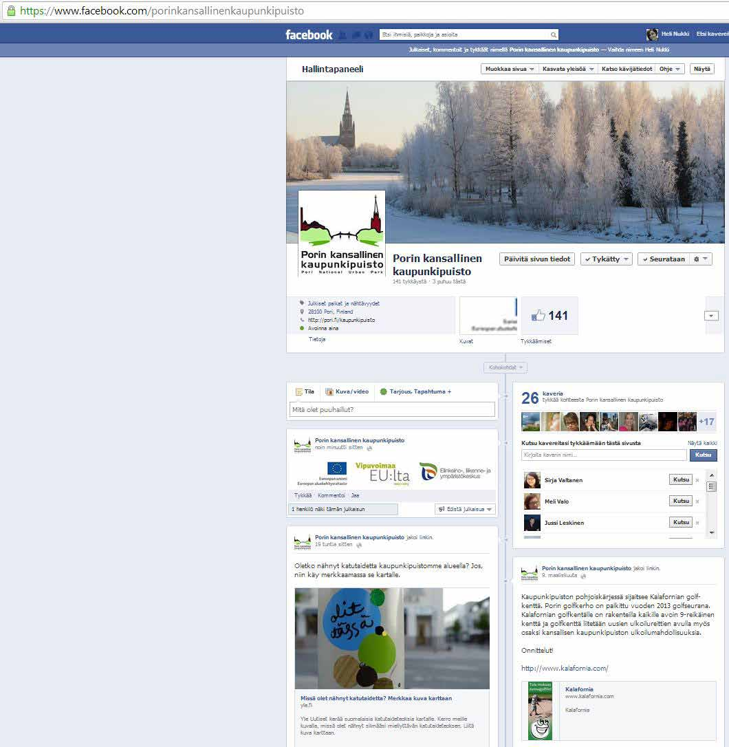 7. Oma Facebook-sivusto