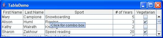 Työkaluvihjeet //Set up tool tips for the sport cells.