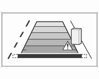 Varoitussymbolit Varoitussymbolit ilmaistaan kolmioina 9 kuvassa, jossa esitetään kehittyneen pysäköintiavustimen taka-anturien havaitsemat esteet.