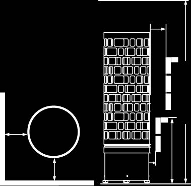 Heater Installation The heater can be placed wherever in the sauna, but for safety and convenience, follow the minimum safety distances as provided in Fig. 2.