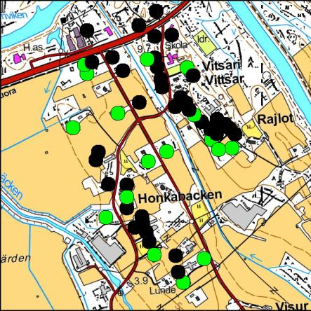 ): 2,0 2,5 km Alakoulu (ruots.): 0 1,0 km Yläkoulu: (suom.