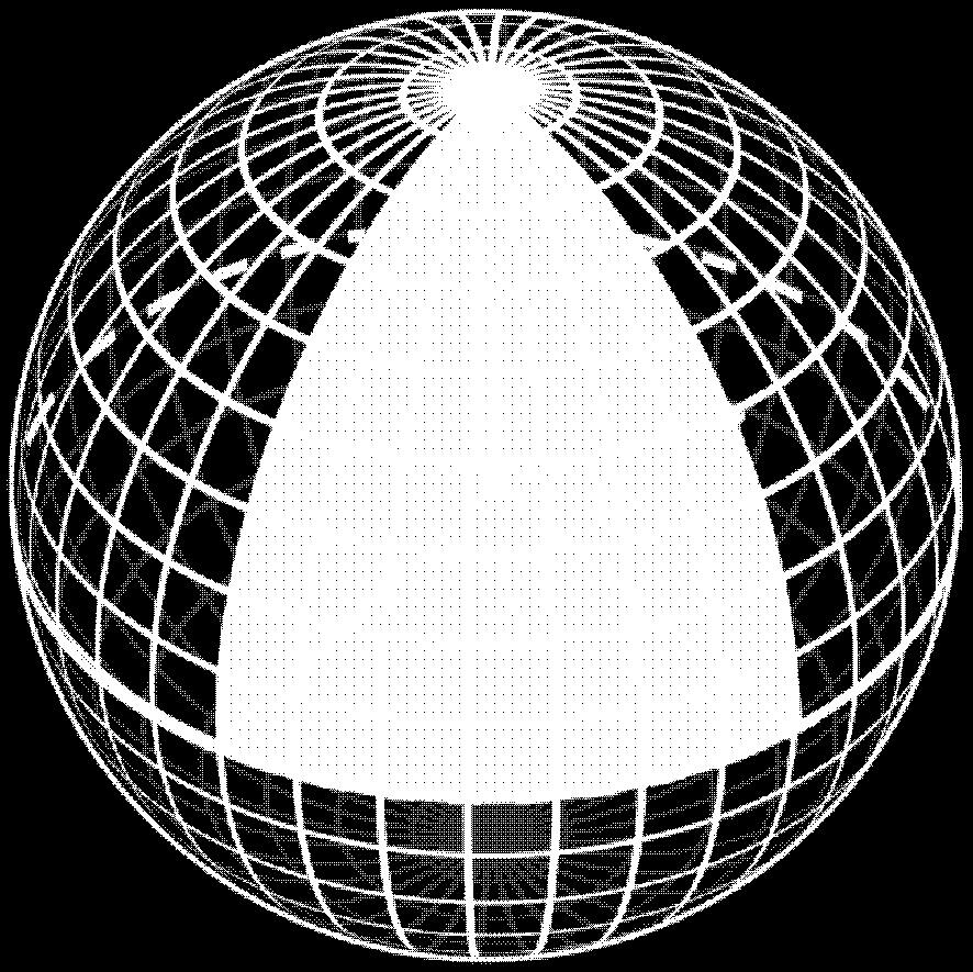 reference lines and the line passing from geocenter to position Latitude (Φ): parallel to Equator, also called