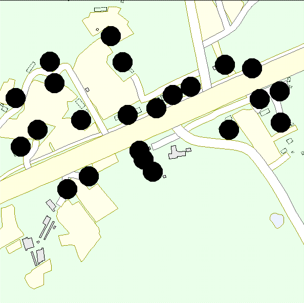 ): 0 0,5 km Kauppa: 0 0,5 km Analyysi kaavamerkinnän ohjeeksi: