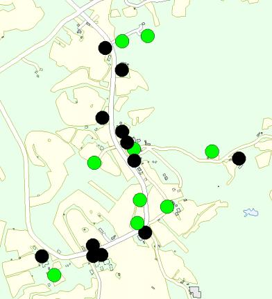 ): 10,0 11,5 km Alakoulu (ruots.): 1,5 3,0 km Yläkoulu: (suom.