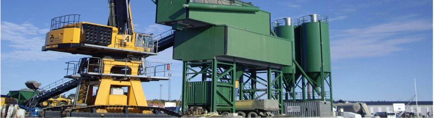 blast furnace slag - silo II rapid cement UNLOADING OF THE STABILISED MATERIAL FLY ASH AS BINDER