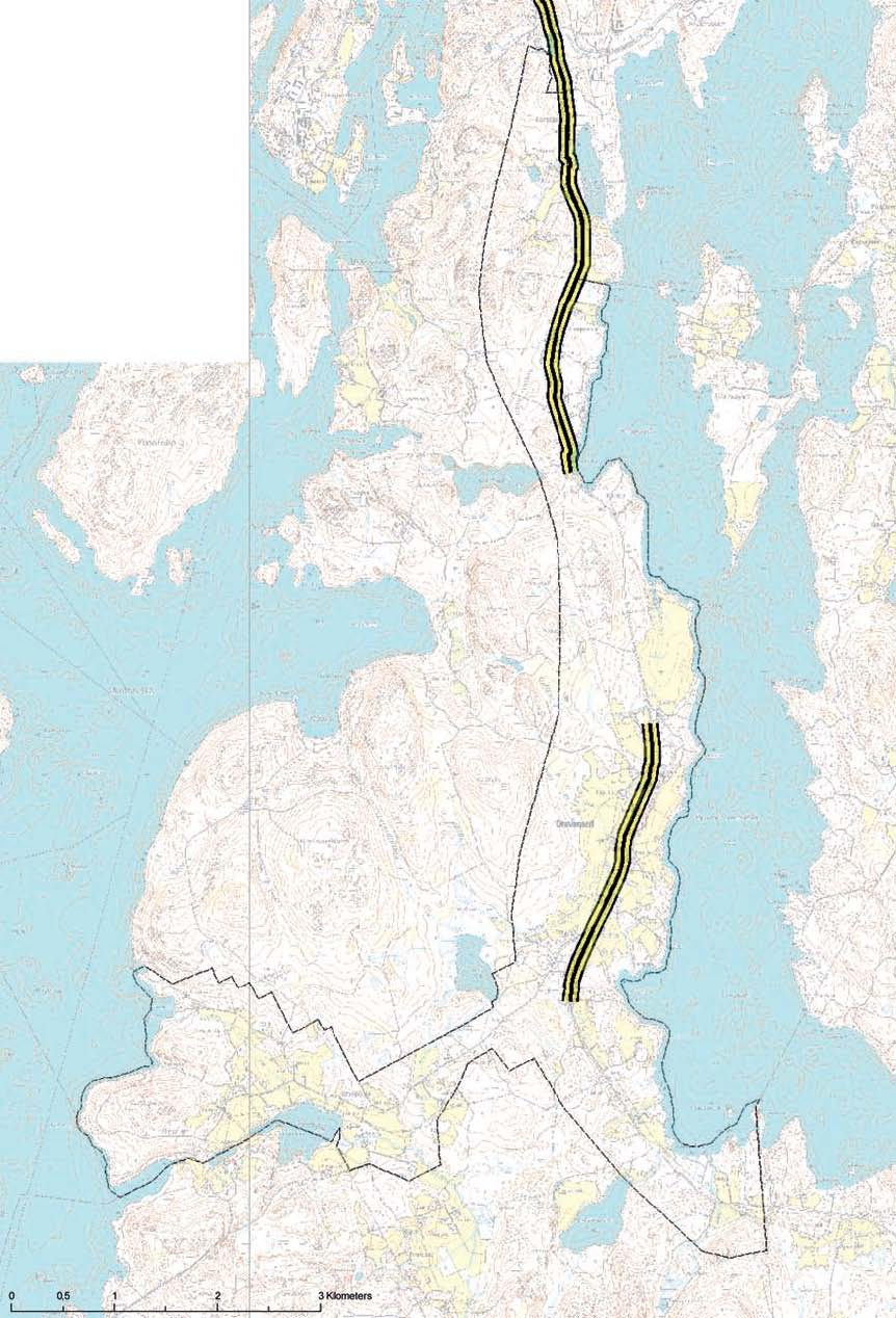 12 Vaajakoskelta etelään johtava kevyen liikenteen väylä päättyy Laajarannan eteläpuolella sijaitsevaan Jääskelän risteykseen.