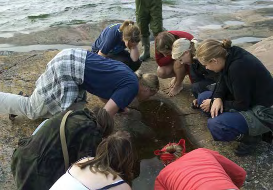 14 BIO JA YMPÄRISTÖTIETEIDEN LAITOS Akvaattiset tieteet Akvaattiset tieteet jakautuvat murto ja merivesiin suuntautuvaan hydrobiologiaan, sisävesiä tutkivaan limnologiaan sekä kalataloustieteeseen.