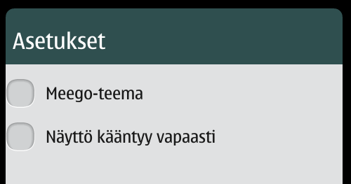 23 (43) KUVA 11: HolterMeemo-sovelluksen valittavat asetukset. Näyttö voidaan käyttäjän niin halutessa kääntää aina oikein päin, olipa puhelin hänellä kädessä miten päin vain (Kuva 12).