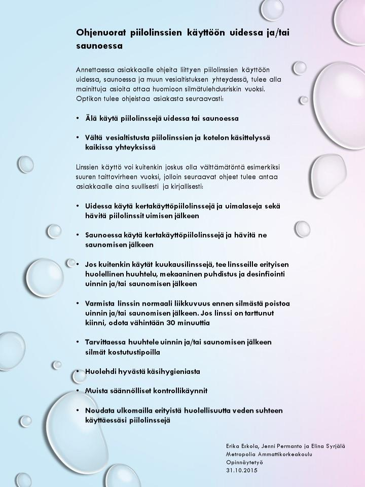 Liite 5 1 (1) Ohjenuorat