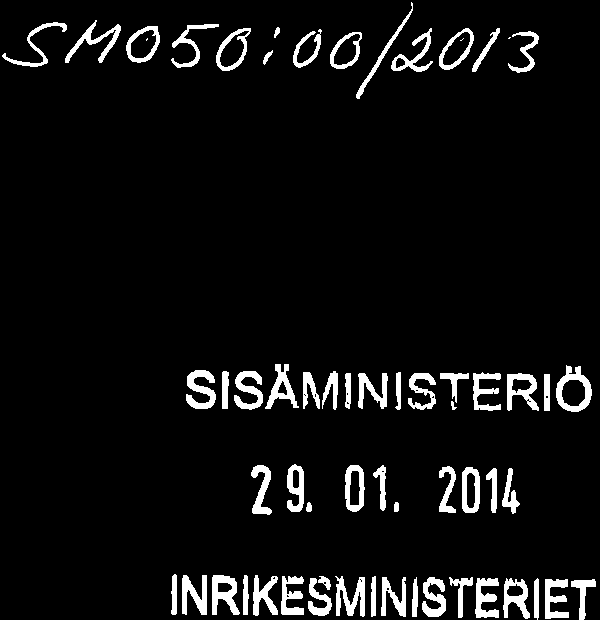 Pohjois-Savon pelastuslaitos Hallinto PPL Kirsti Tarvainen Sisäasiainministeriö PLz6 ooo2g VALTIONEWOSTO Ote